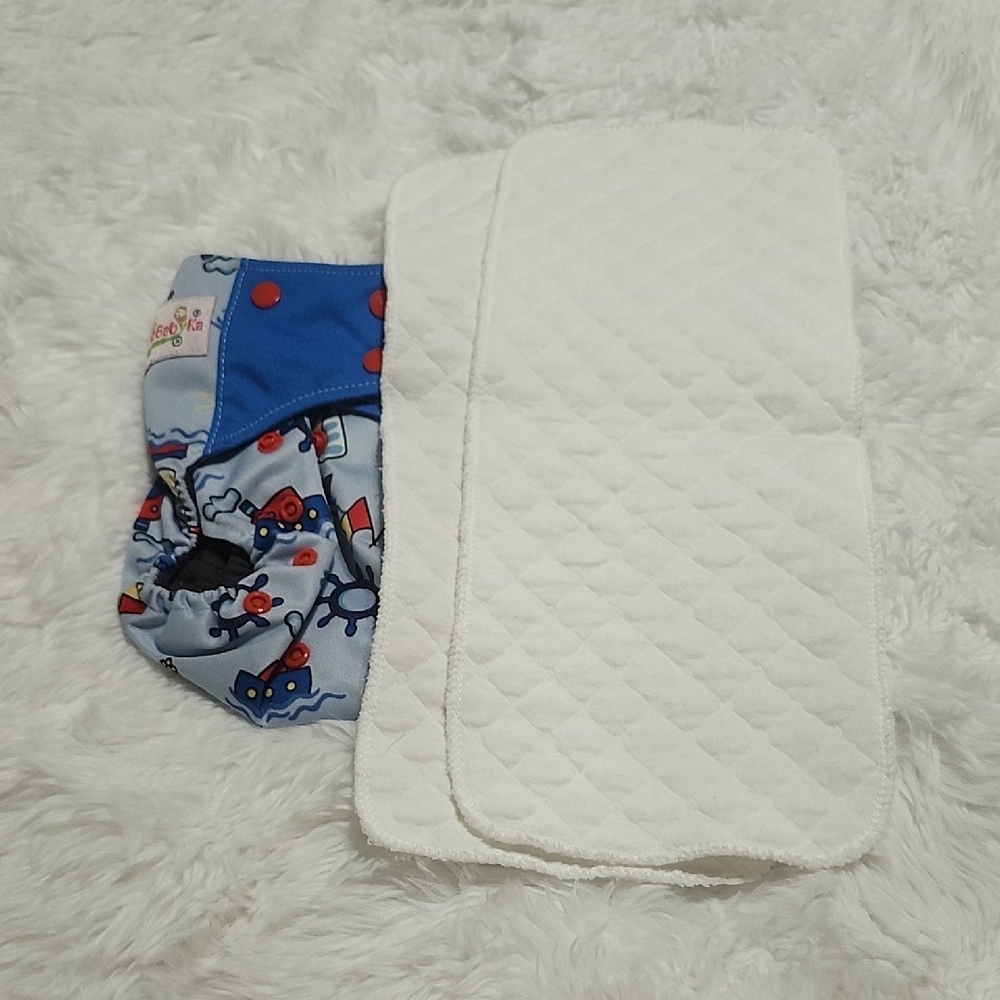 Blue boats Kids Cloth Diaper